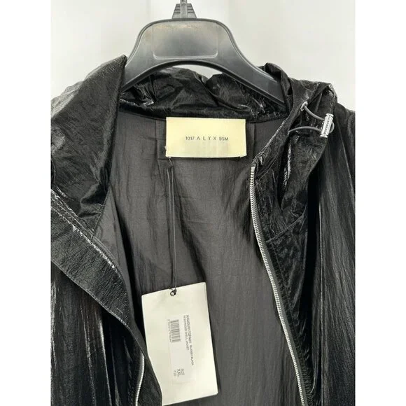 1017 Alyx 9SM Nightrider Shell Jacket Black Size 2XL slim-fit (F-4)